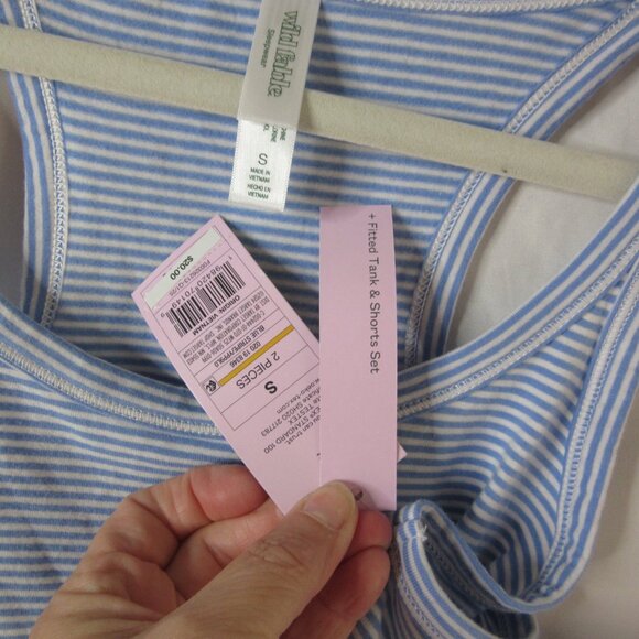 Wild Fable Fitted Knit Pajamas Lounge Tank Shorts 2 Piece Size Small & XS NWT - Picture 4 of 10